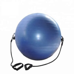 Ballon pour Exercice avec Corde Elastique, Gym Ball / Yoga Ball, Musculation, Cardio, Fitness