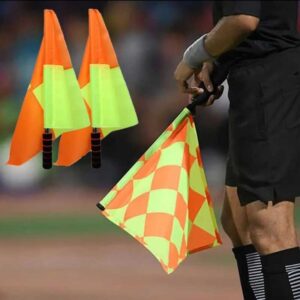 Paire De Drapeaux De Touche À Damiers - Football